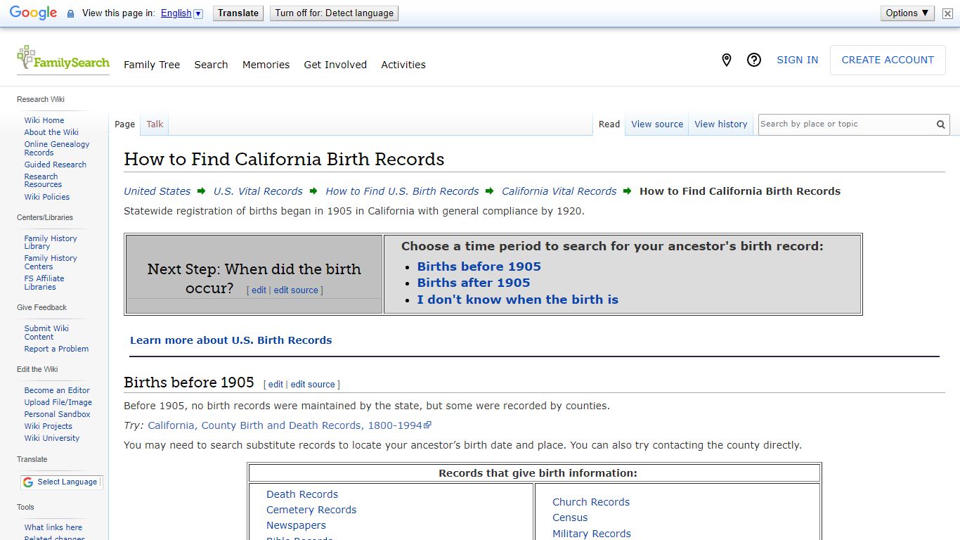 How to Find California Birth Records • FamilySearch